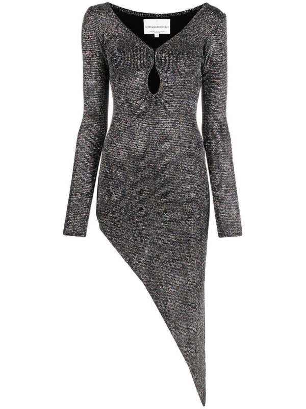 shimmery asymmetric dress