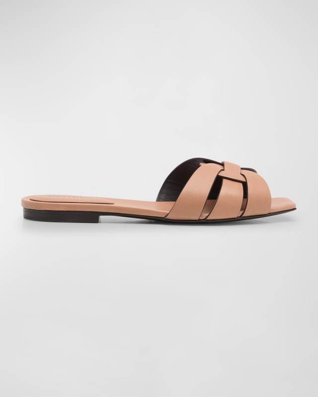 Tribute Woven Flat Slide Sandals