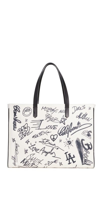 Golden Goose Natural Kuroki Tote White/Black