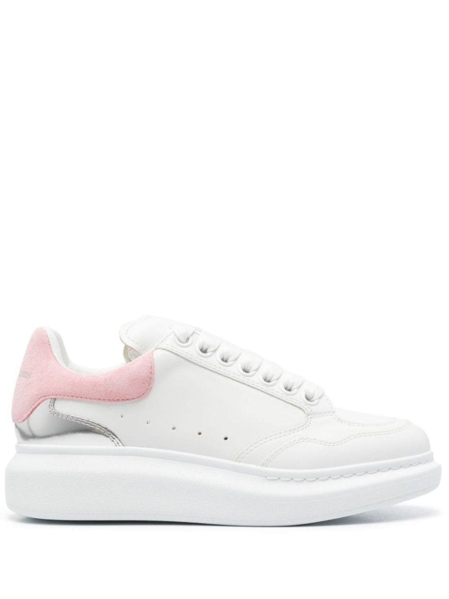 Oversized leather sneakers