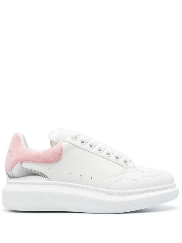 Oversized leather sneakers