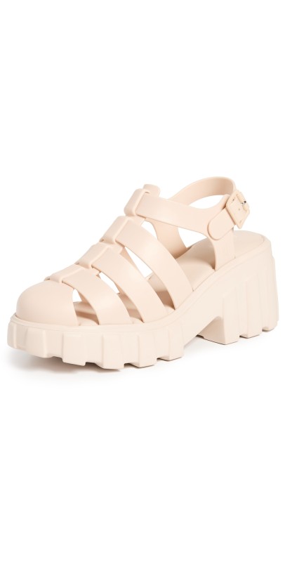 Melissa Meagan Fisherman Sandals Beige