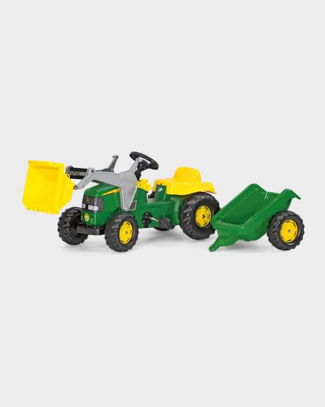 Kid's John Deere Pedal Tractor w/Trailer
