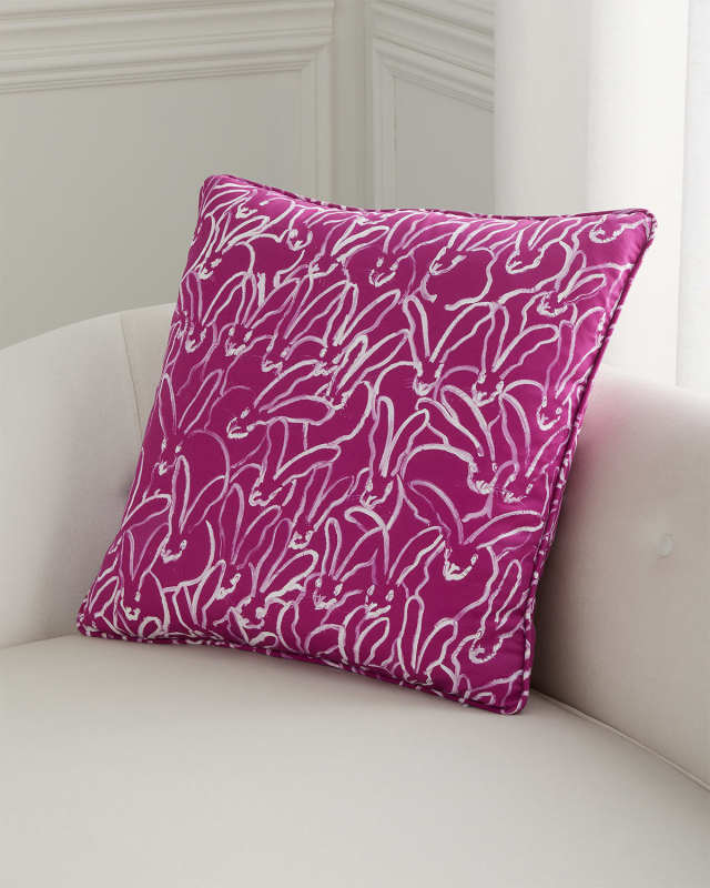 Rabbit Run Cotton Pillow