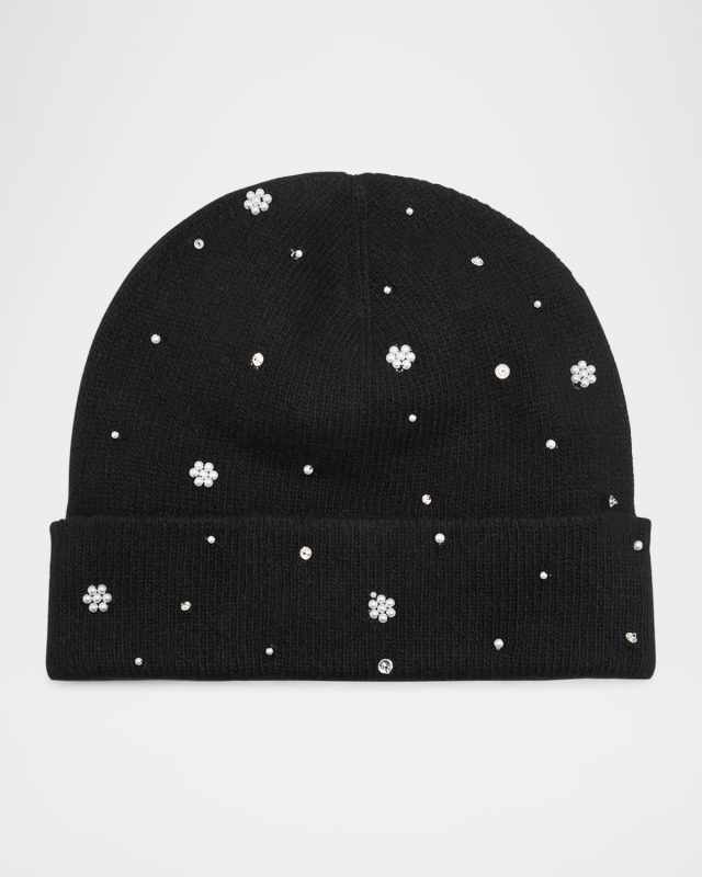 Cashmere Embellished Beanie