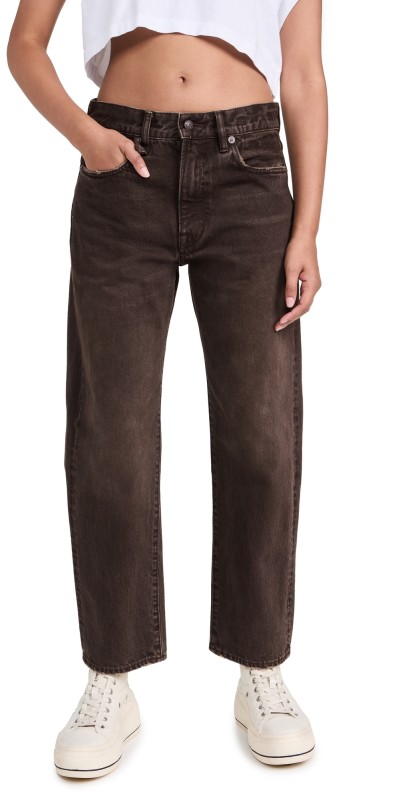 R13 Boyfriend Jeans Vintage Chocolate Brown
