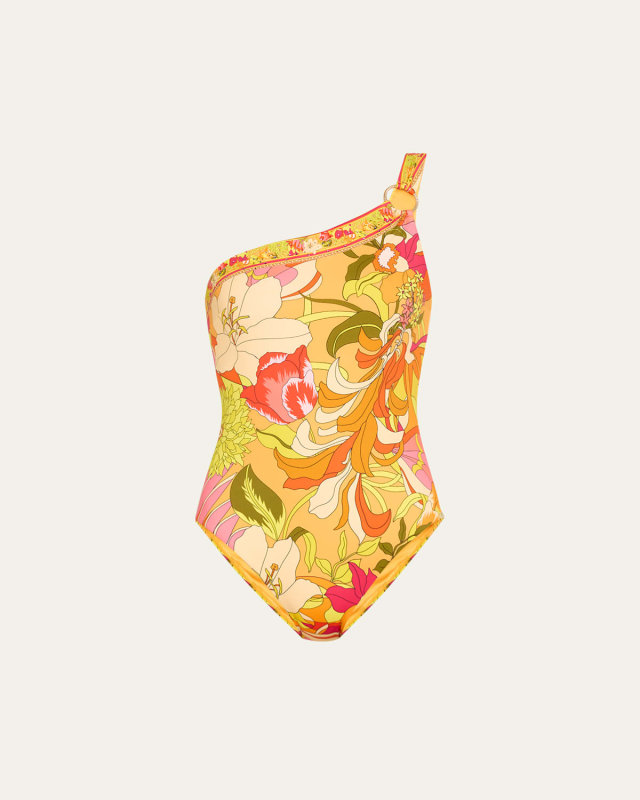 The Flower Child Society Asymmetric One-Piece Swimsuit