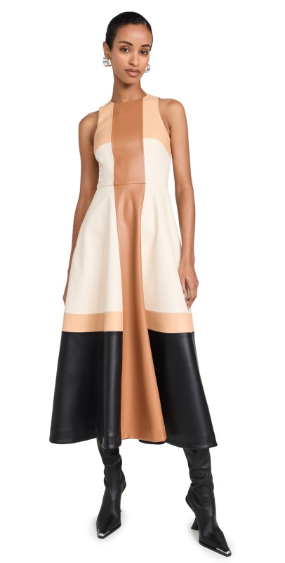 ALEXIS Ferah Midi Dress Multi Patchwork