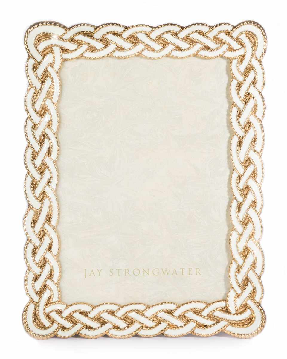 Cream Braided Picture Frame, 5" x 7"
