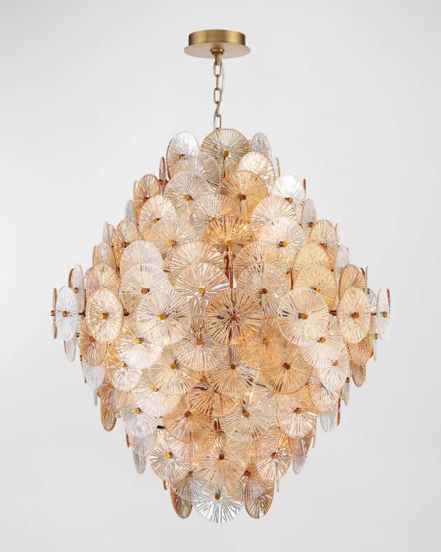 Sue-Ann 27-Light Chandelier, 40"
