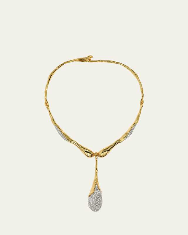 Solanales Crystal Teardrop Collar