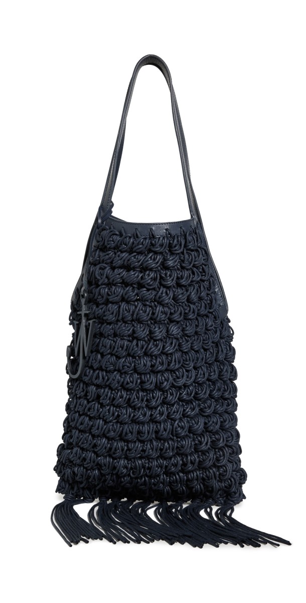 JW Anderson Popcorn Shopper Tote Navy