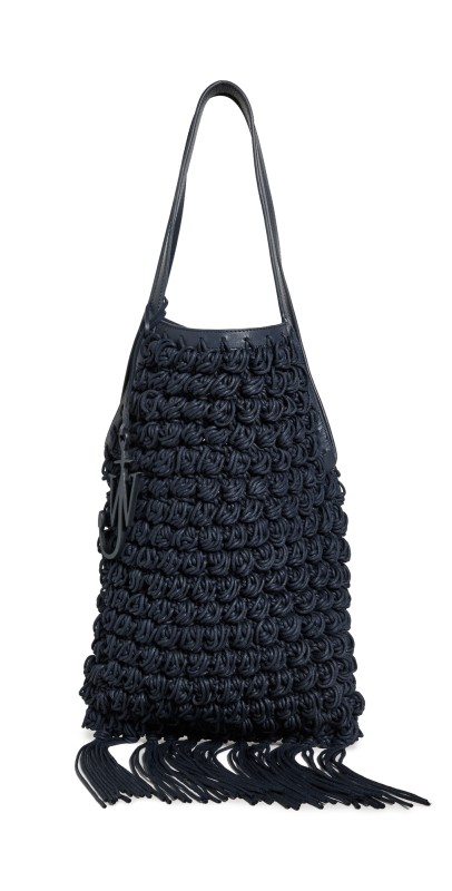 JW Anderson Popcorn Shopper Tote Navy