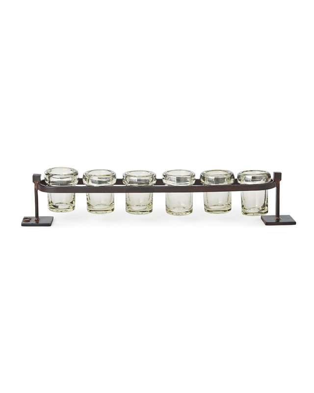 6-Votive Firedance Railroad Votive Holder