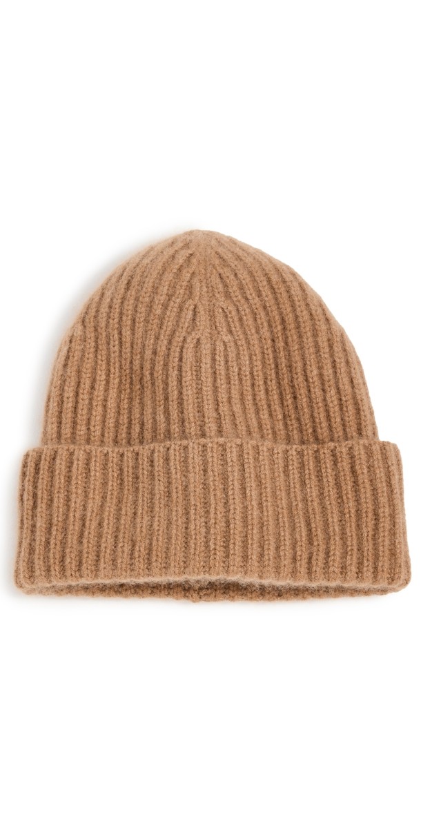 Hat Attack Cashmere Rib Beanie Camel