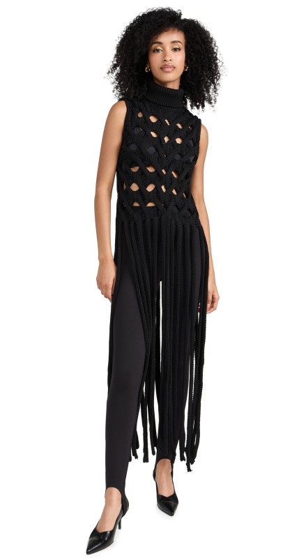 AKNVAS Fausti Fringe Sweater Black
