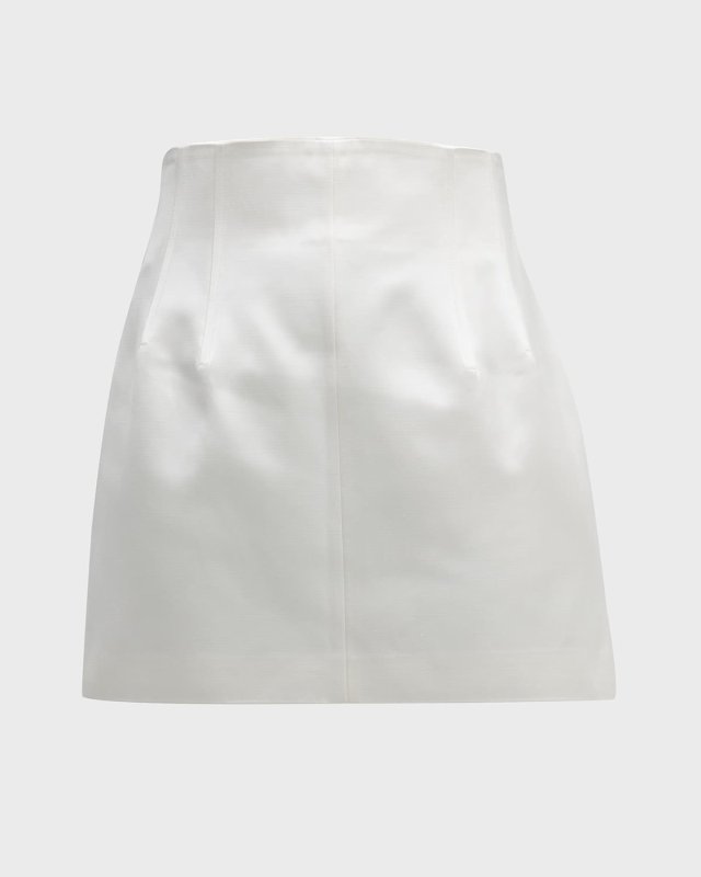 High-Waisted Corset Mini Skirt