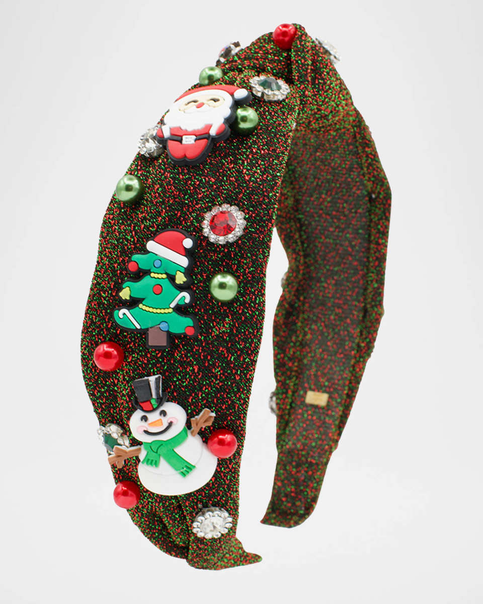 Girl's Knot Headband W/ Holiday Charms & Jewels