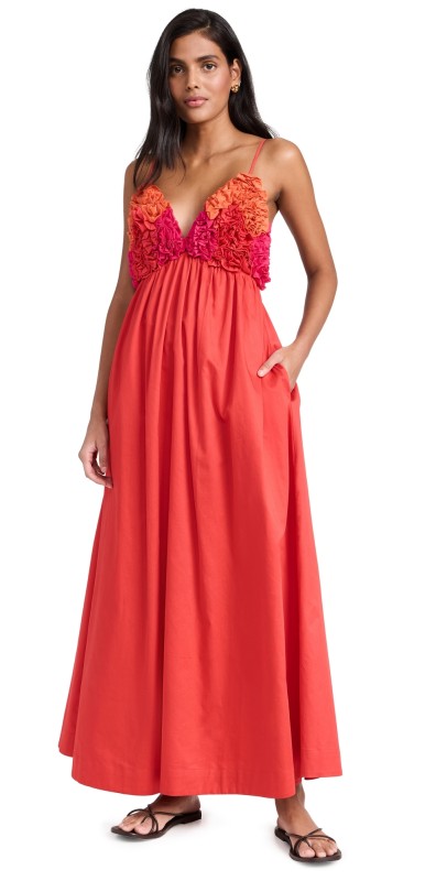 MARA HOFFMAN Annika Dress Red