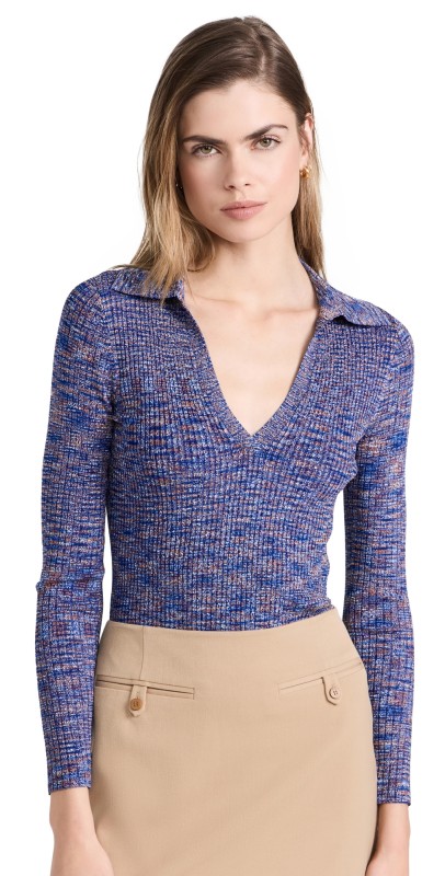 Veronica Beard Chandra Polo Blue Multi