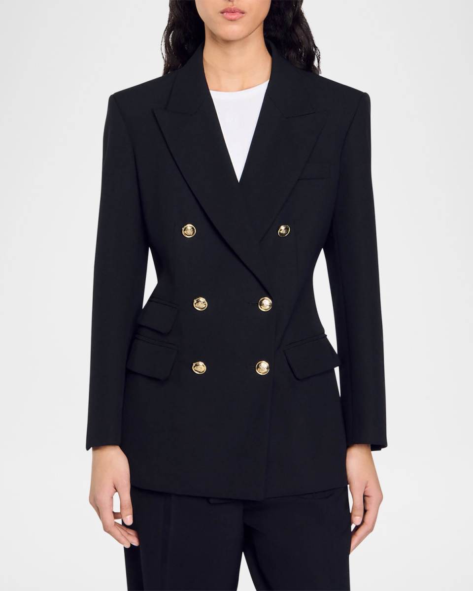 Toscane Double-Breasted Wool Blazer