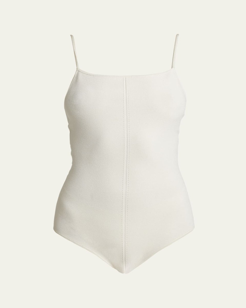Serena Silk-Blend Knit Bodysuit
