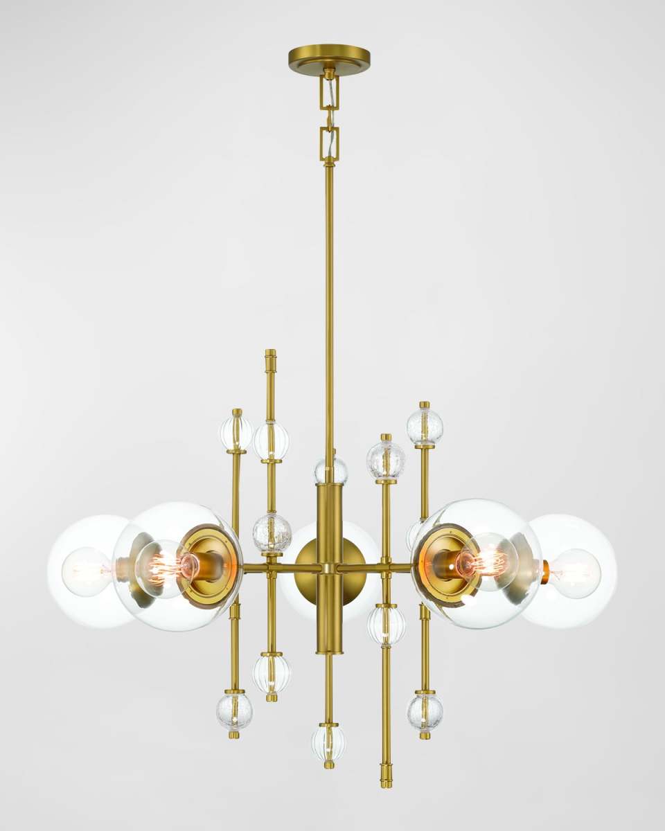 Traiton 5-Light Golden Chandelier