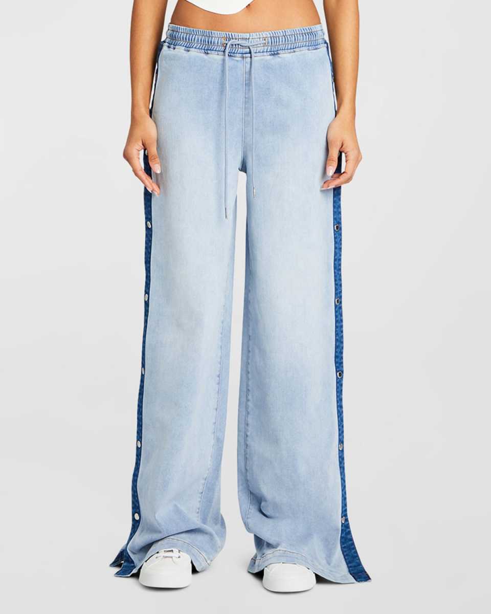 Gabbi Side-Snap Jeans