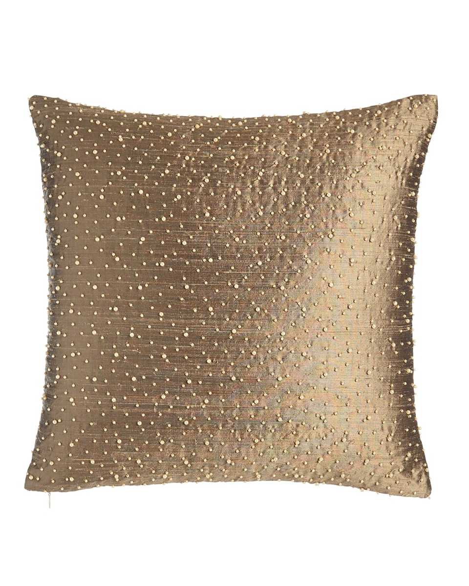 Vienna Beaded Pillow, 17"Sq.