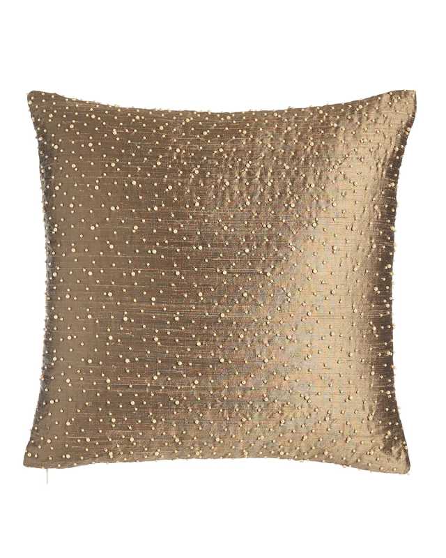 Vienna Beaded Pillow, 17"Sq.