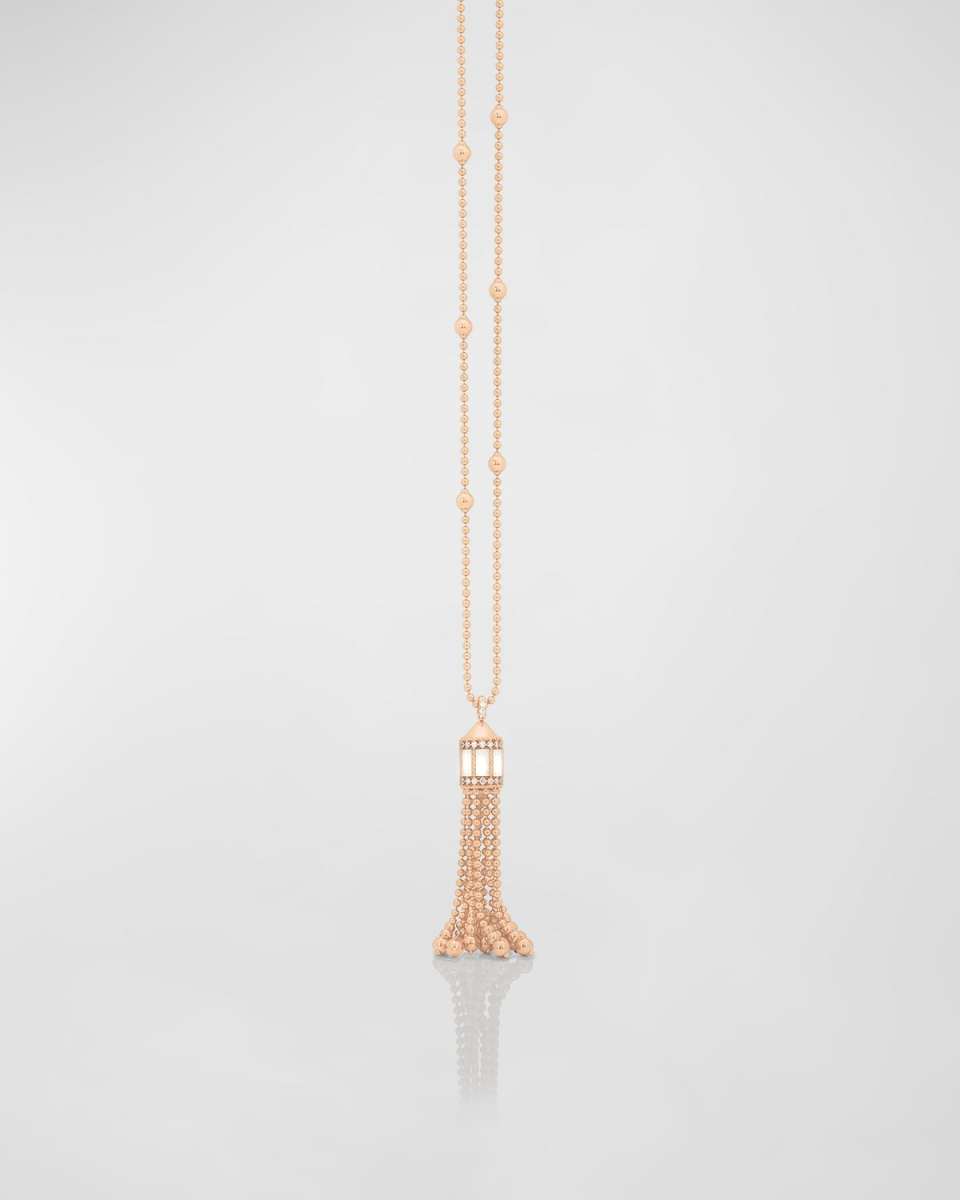 Art Deco Mother-of-Pearl and Diamond Necklace
