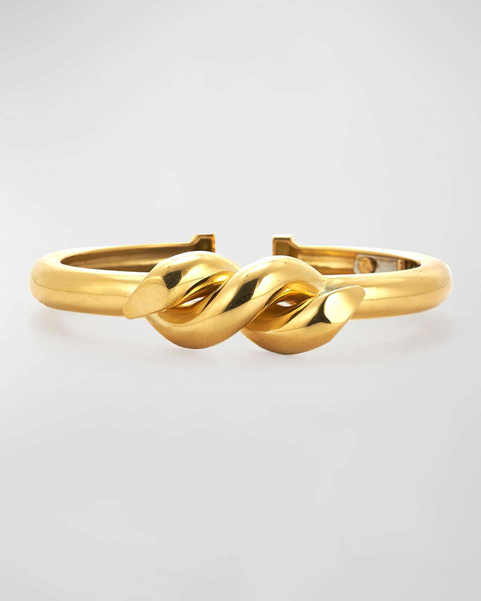 Polished Twisted Nail Bangle