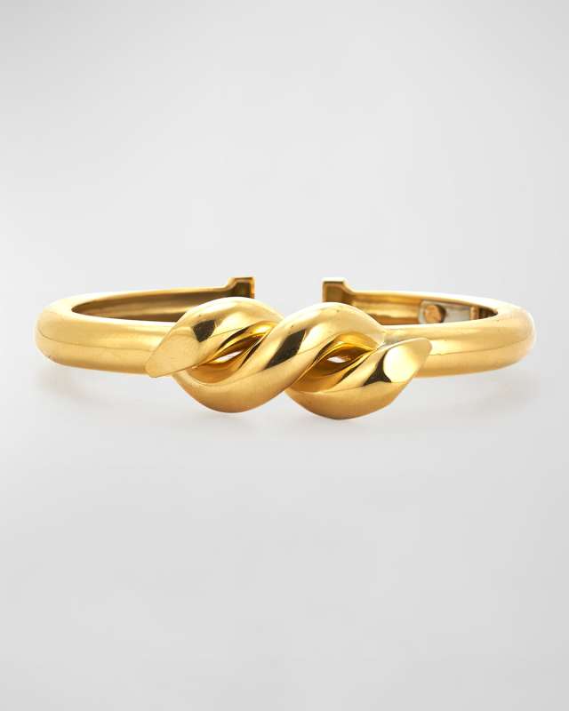 Polished Twisted Nail Bangle