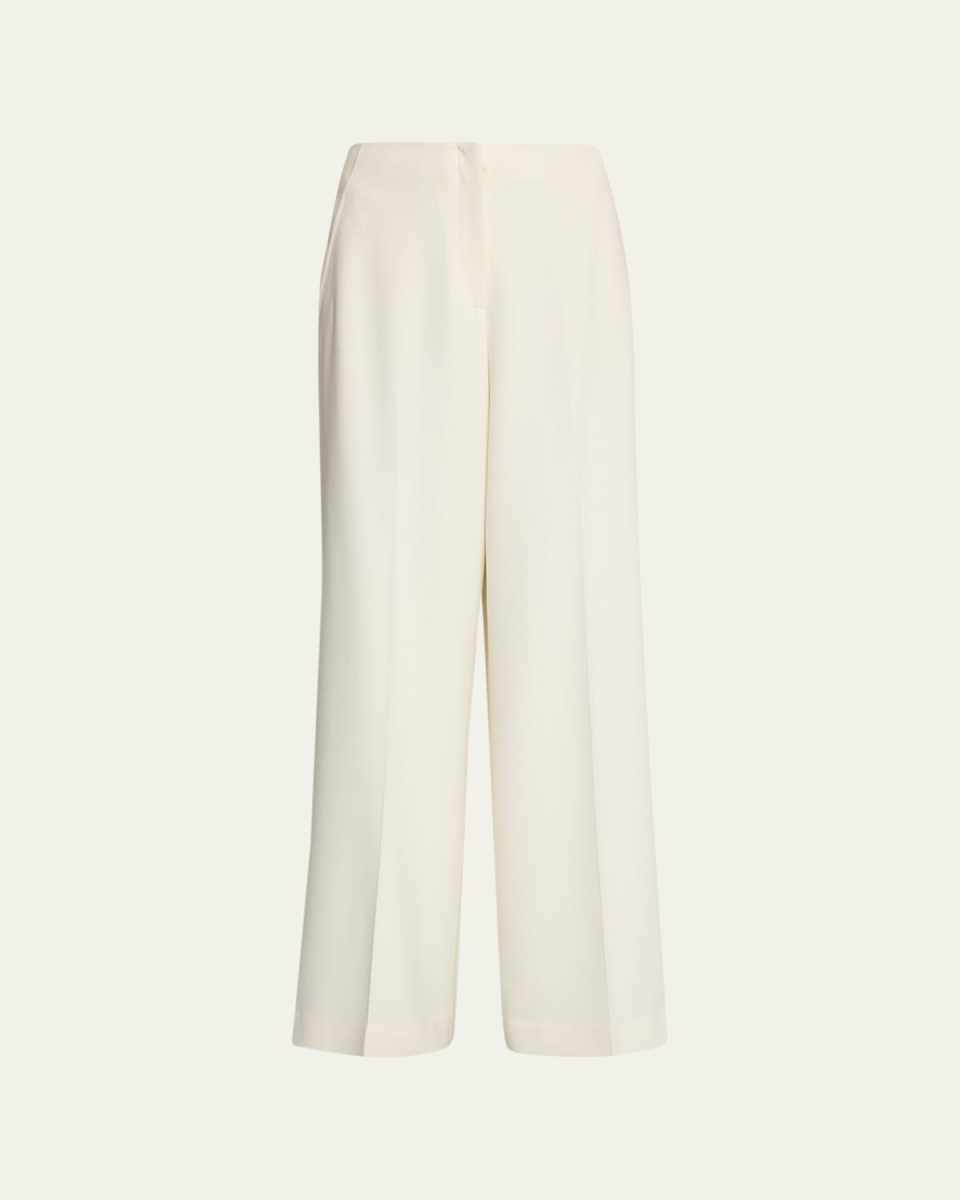 Thames High-Rise Wide-Leg Wool Pants