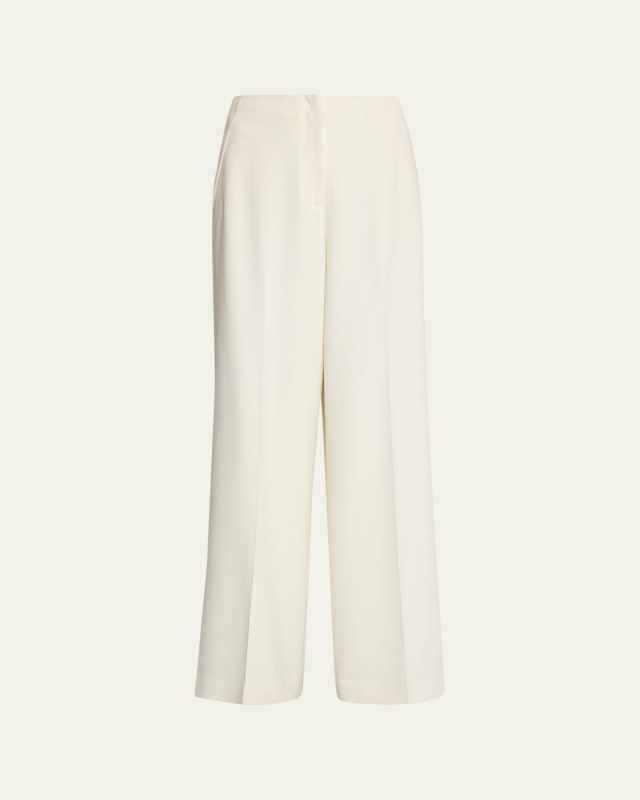 Thames High-Rise Wide-Leg Wool Pants