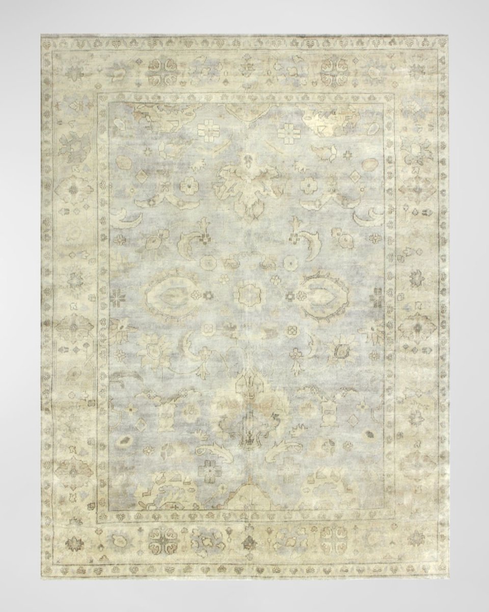 Annetta Antique Oushak Rug, 10' x 14'