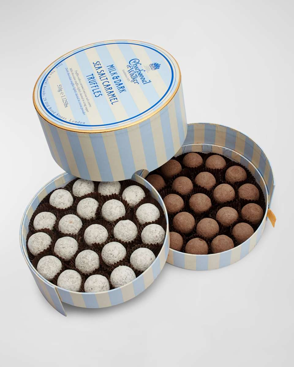 Milk & Dark Sea Salt Caramel Chocolate Truffles
