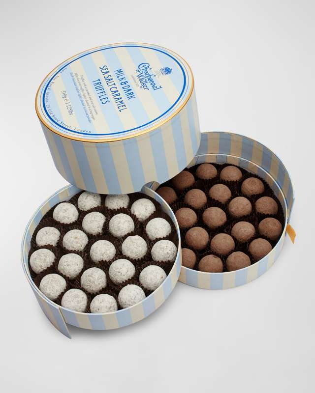 Milk & Dark Sea Salt Caramel Chocolate Truffles