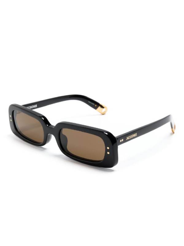 Jacquemus Azzuro rectangle-frame sunglasses