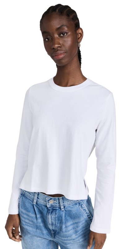Leset Margo Long Sleeve Top White