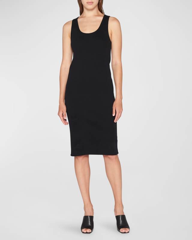 Dry Stretch Cotton Rib Tank Dress