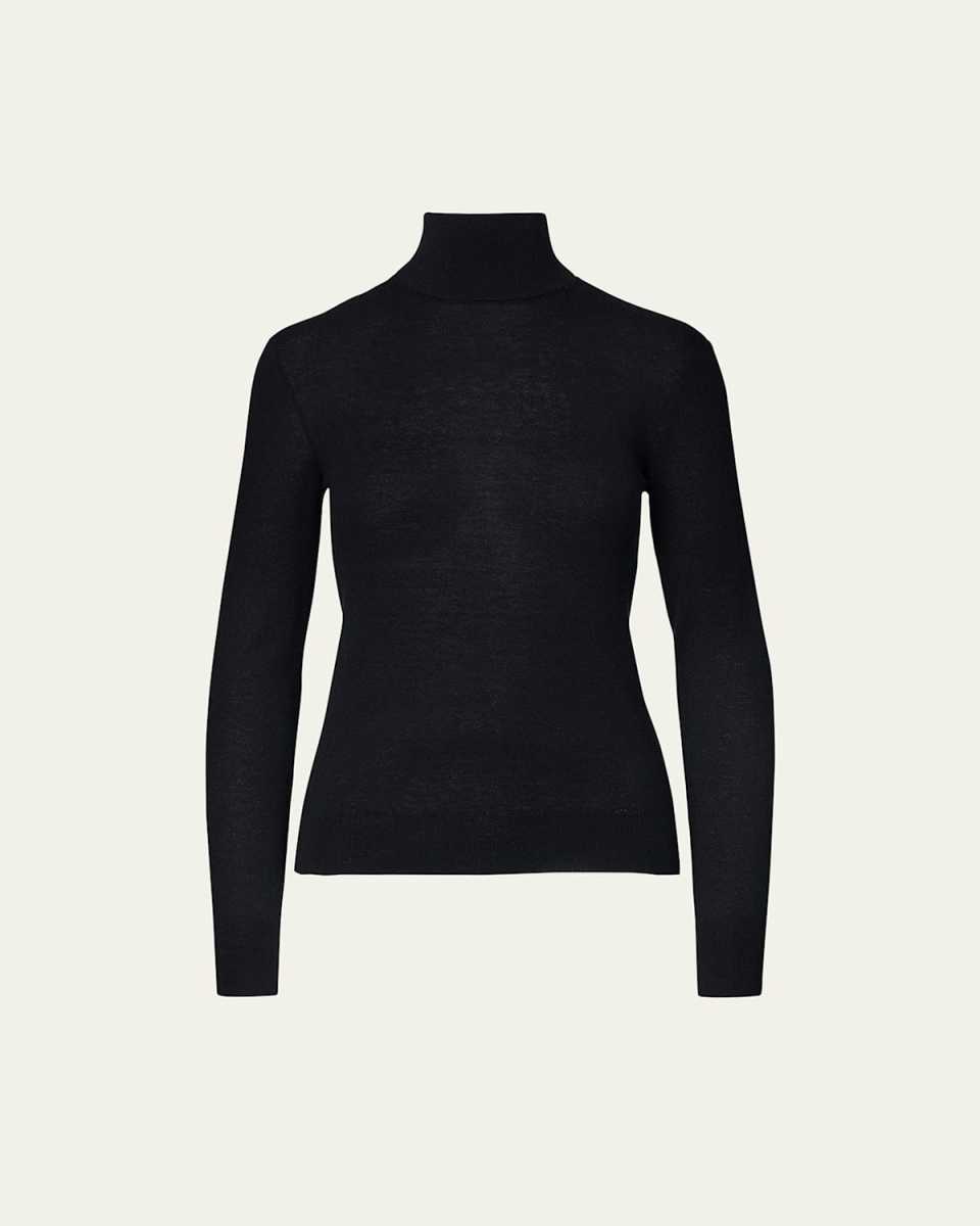 Long-Sleeve Cashmere Turtleneck Sweat