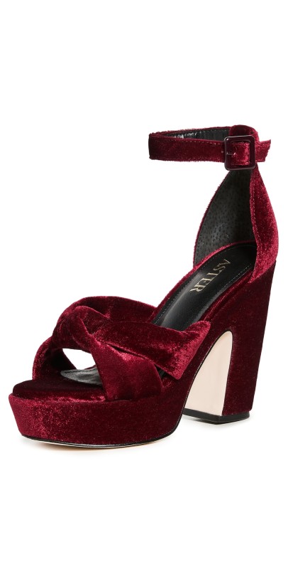 Aster Mallorca Sandals Burgundy