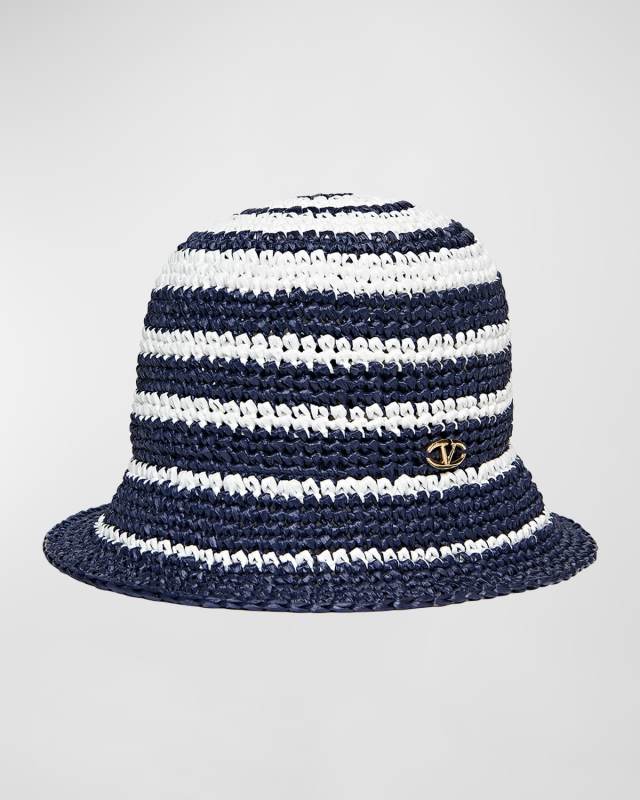 The Bold Edition V-Logo Crochet Bucket Hat