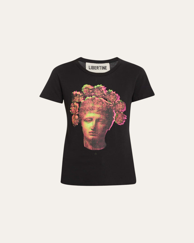 Flower Crown Printed T-Shirt