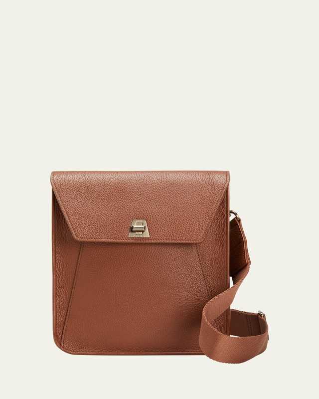 Anouk Small Leather Messenger Bag