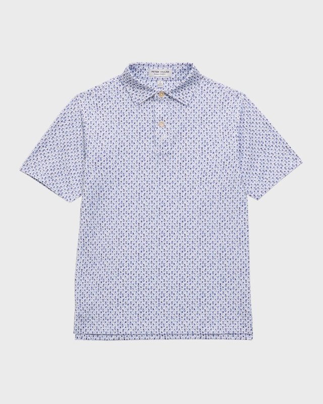 Boy's Pina Skullaga Performance Jersey Polo Shirt, Size XS-XL