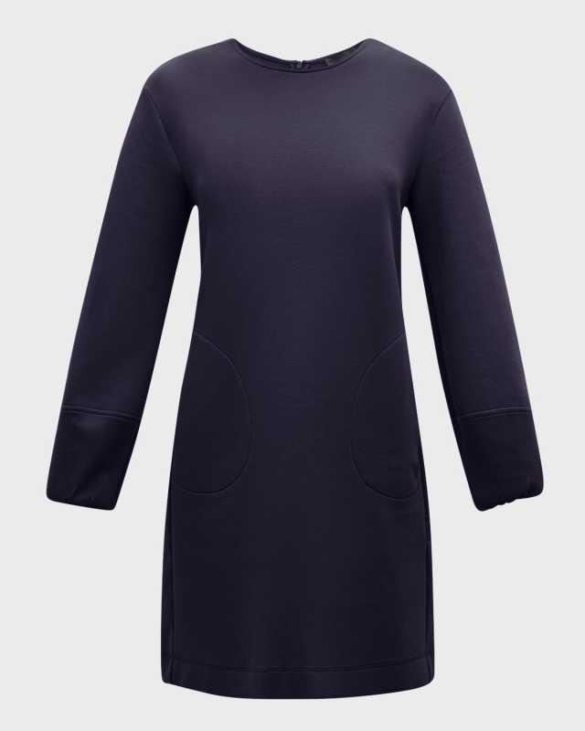 Double-Face Jersey Mini Dress