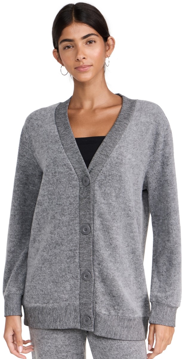 Z Supply Pamelia Cardigan Charcoal Heather