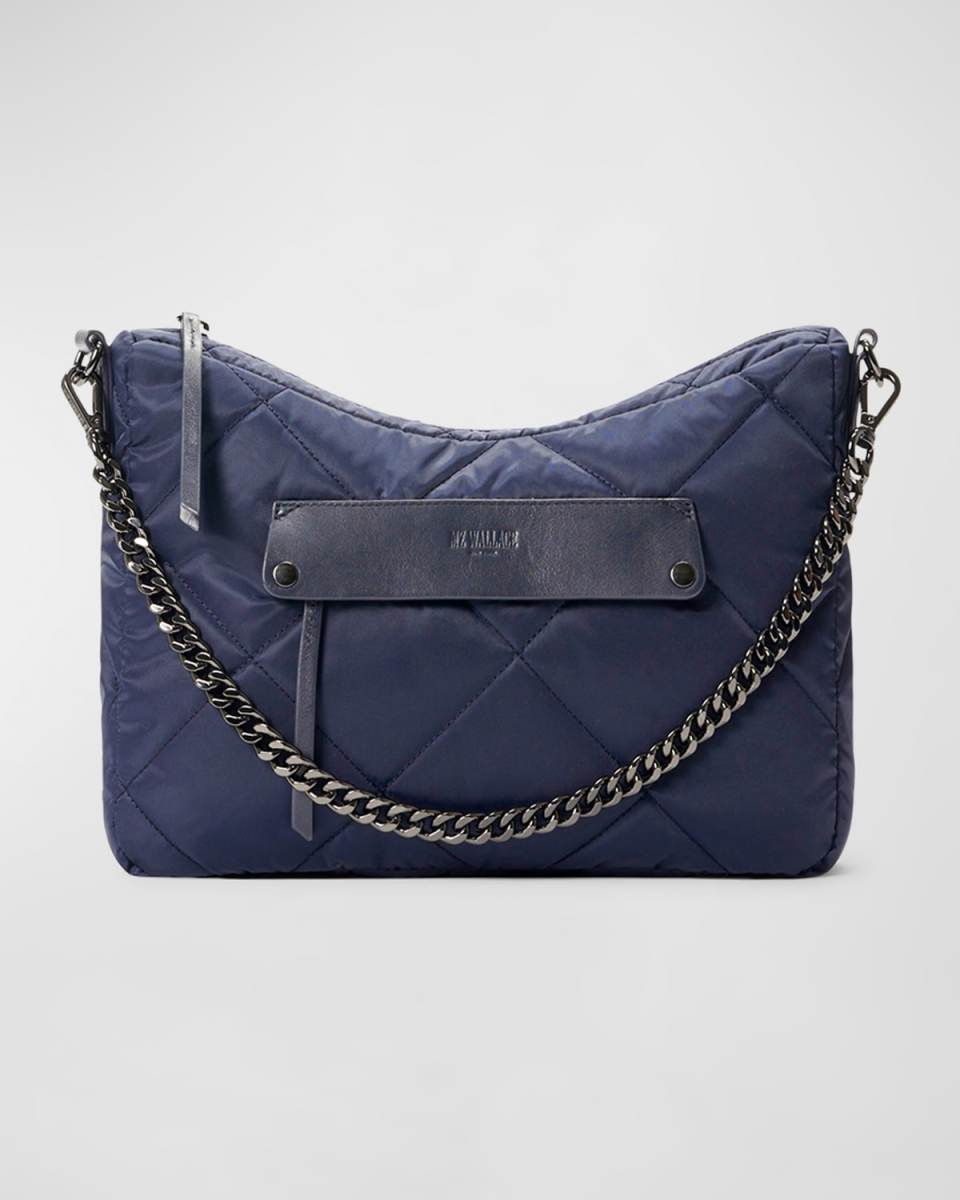 Madison Quilted Nylon Crossbody Bag